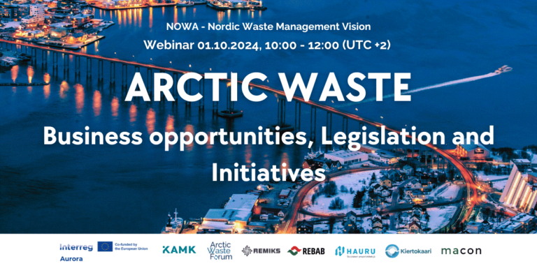 ARCTIC WASTE - Business opportunities, Legislation, and Initiatives webinar!