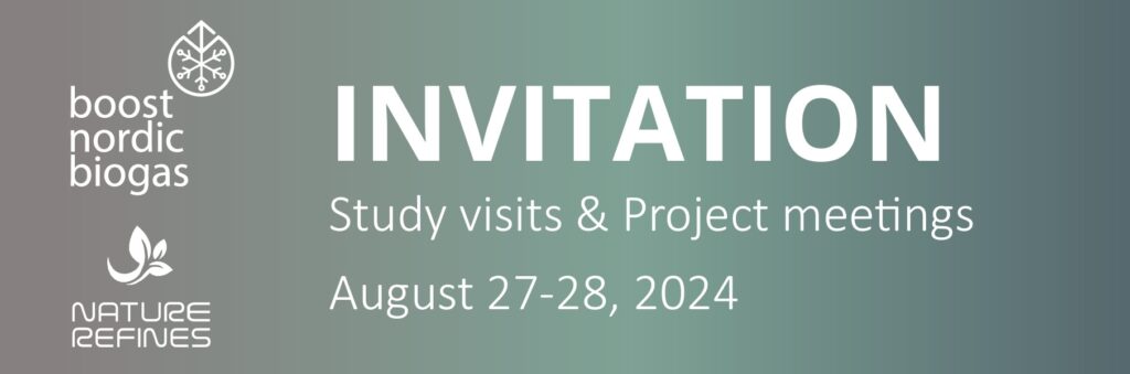 Boost Nordic Biogas and Nature Refines are inviting you to a joint study tour in Sweden combined with project meetings.